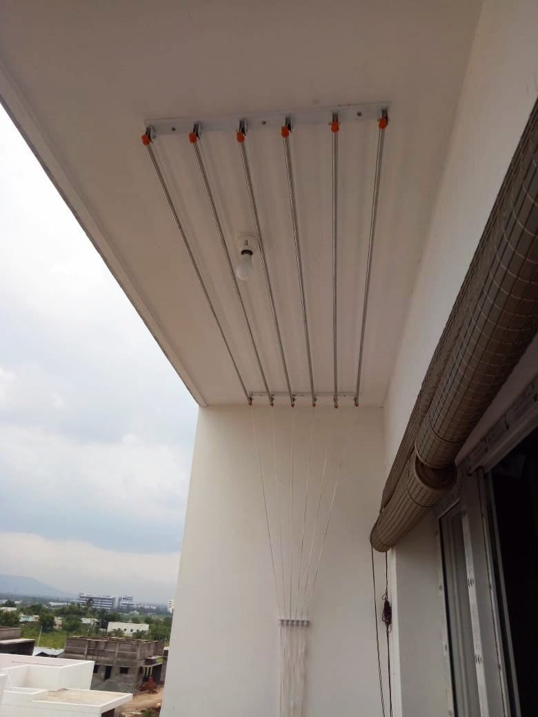 AJD Enterprises Ceiling Mounted Cloth Hanger